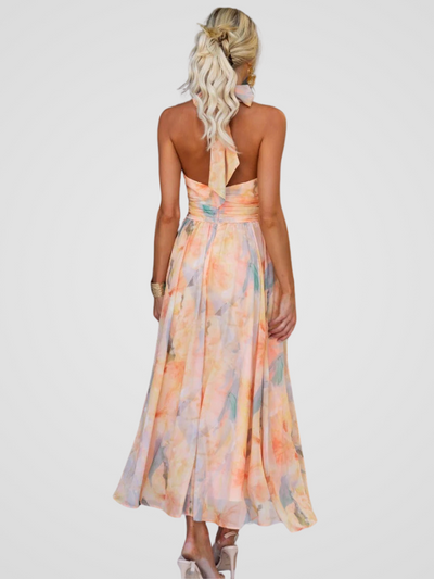 PEACH | Vestido estampado acuarela