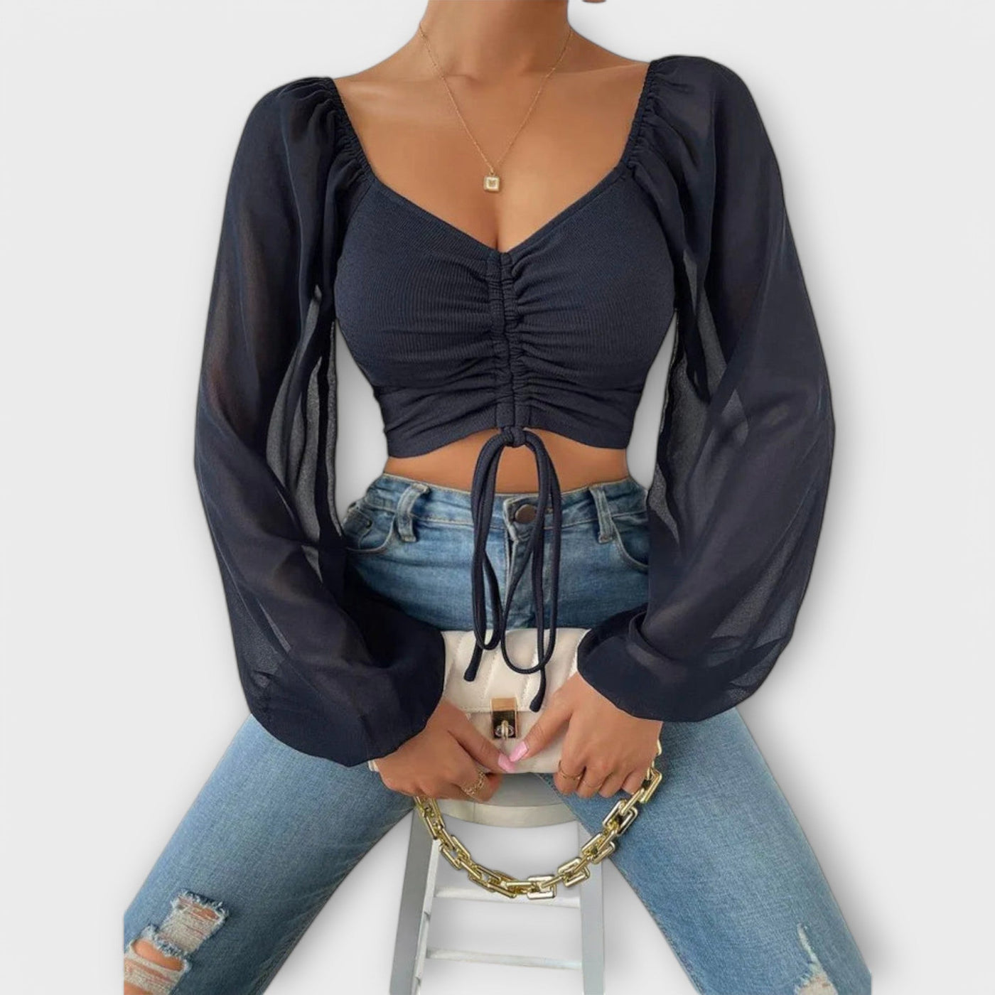 Jacqueline - Blusa Versátil para la Noche