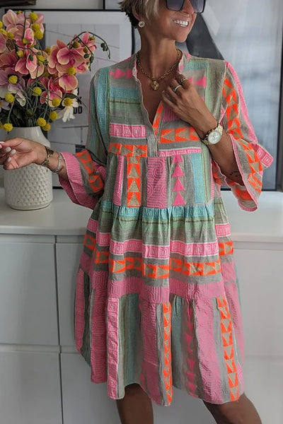 Juliane – Vestido boho con vuelo y volantes en capas