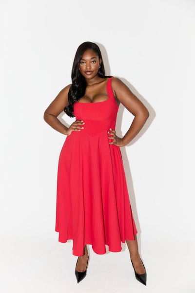 Amelia| Vestido Midi Flowy Atemporal